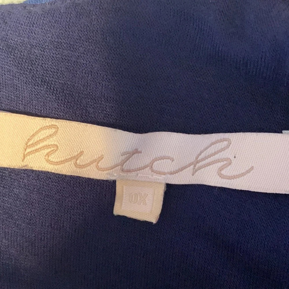 HUTCH anthropologie size 0X blue purple coral textured dot sleeveless shift - Picture 8 of 9